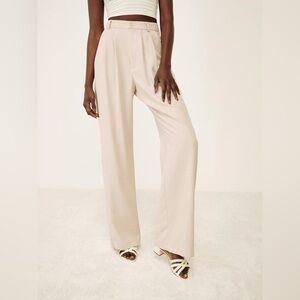 EUC Reformation *Cropped* Mason Pant (Oyster) // Size 12